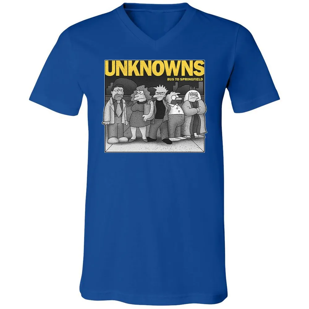 Unisex V-Neck T-Shirt - S8N6EULX - True Royal - 4