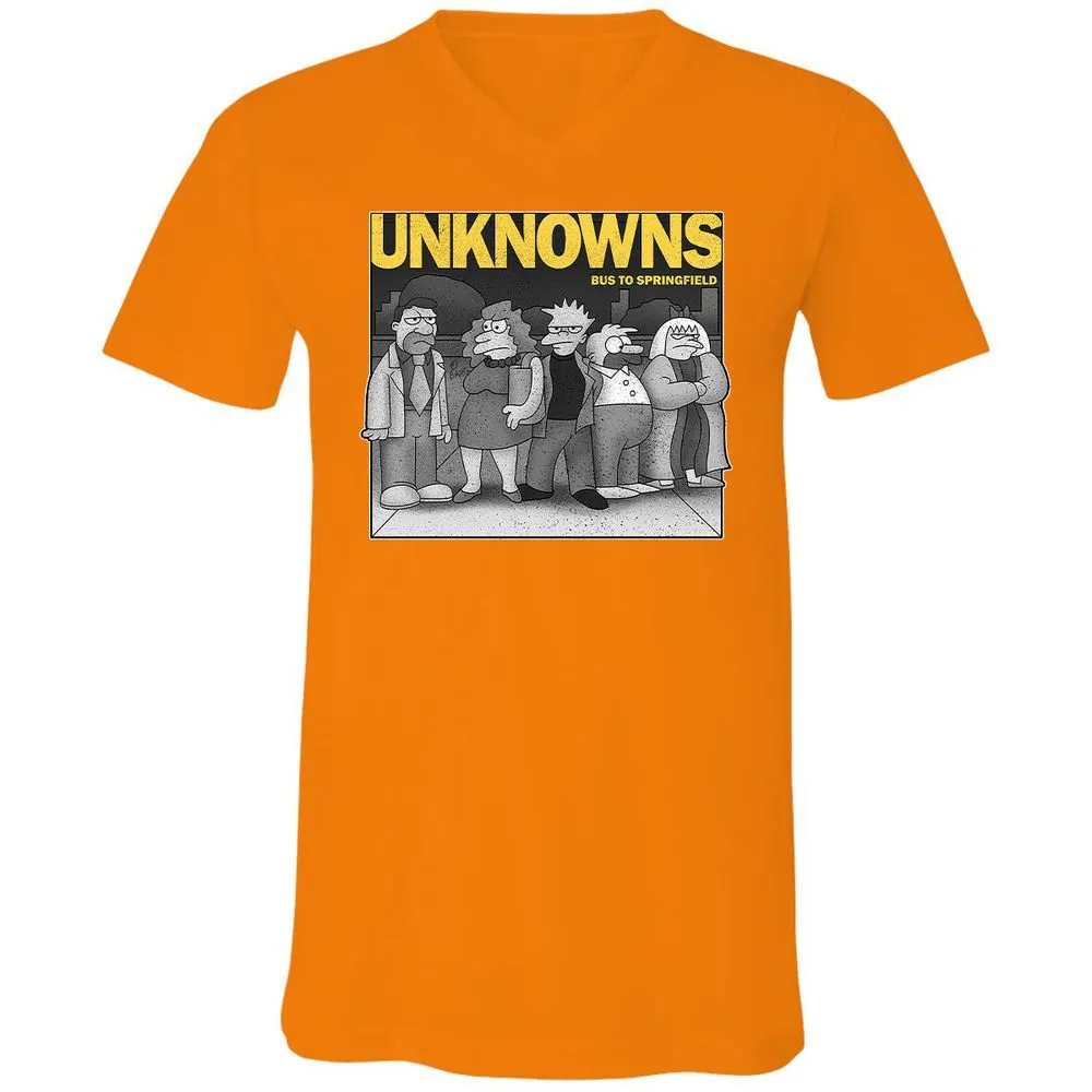 Unisex V-Neck T-Shirt - S8N6EULX - Orange - 11