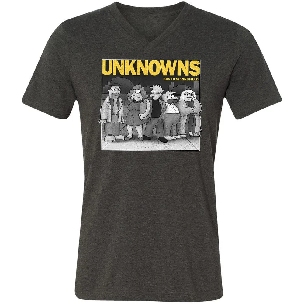 Unisex V-Neck T-Shirt - S8N6EULX - Dark Grey Heather - 8
