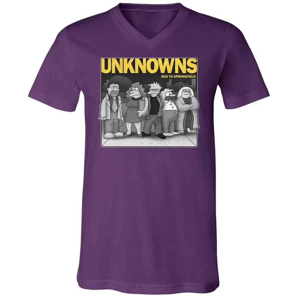 Unisex V-Neck T-Shirt - S8N6EULX - Team Purple - 9