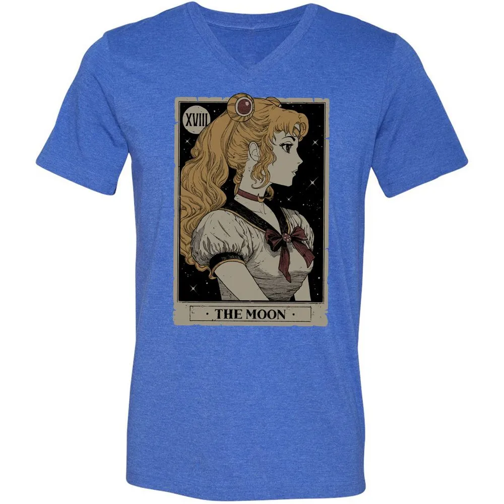 Unisex V-Neck T-Shirt - RWYRYN3G - Heather True Royal - 14