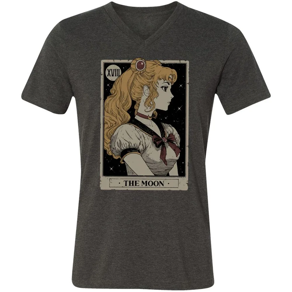 Unisex V-Neck T-Shirt - RWYRYN3G - Dark Grey Heather - 8