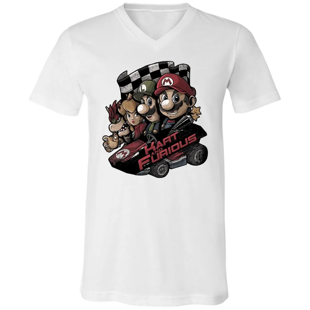 Unisex V-Neck T-Shirt - 6JBP9TWU - White - 5