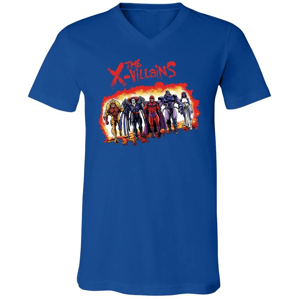 Unisex V-Neck T-Shirt - ZK1XLCWV - True Royal - 4