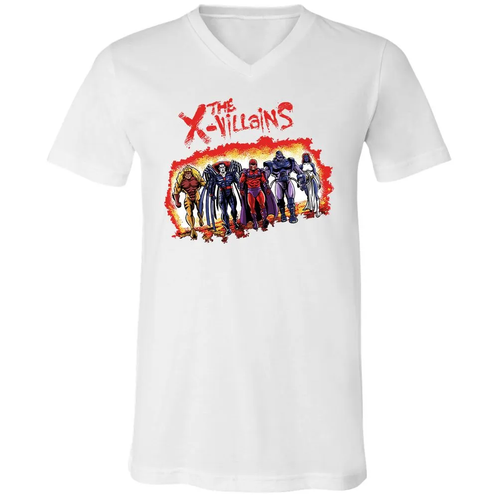 Unisex V-Neck T-Shirt - ZK1XLCWV - White - 5