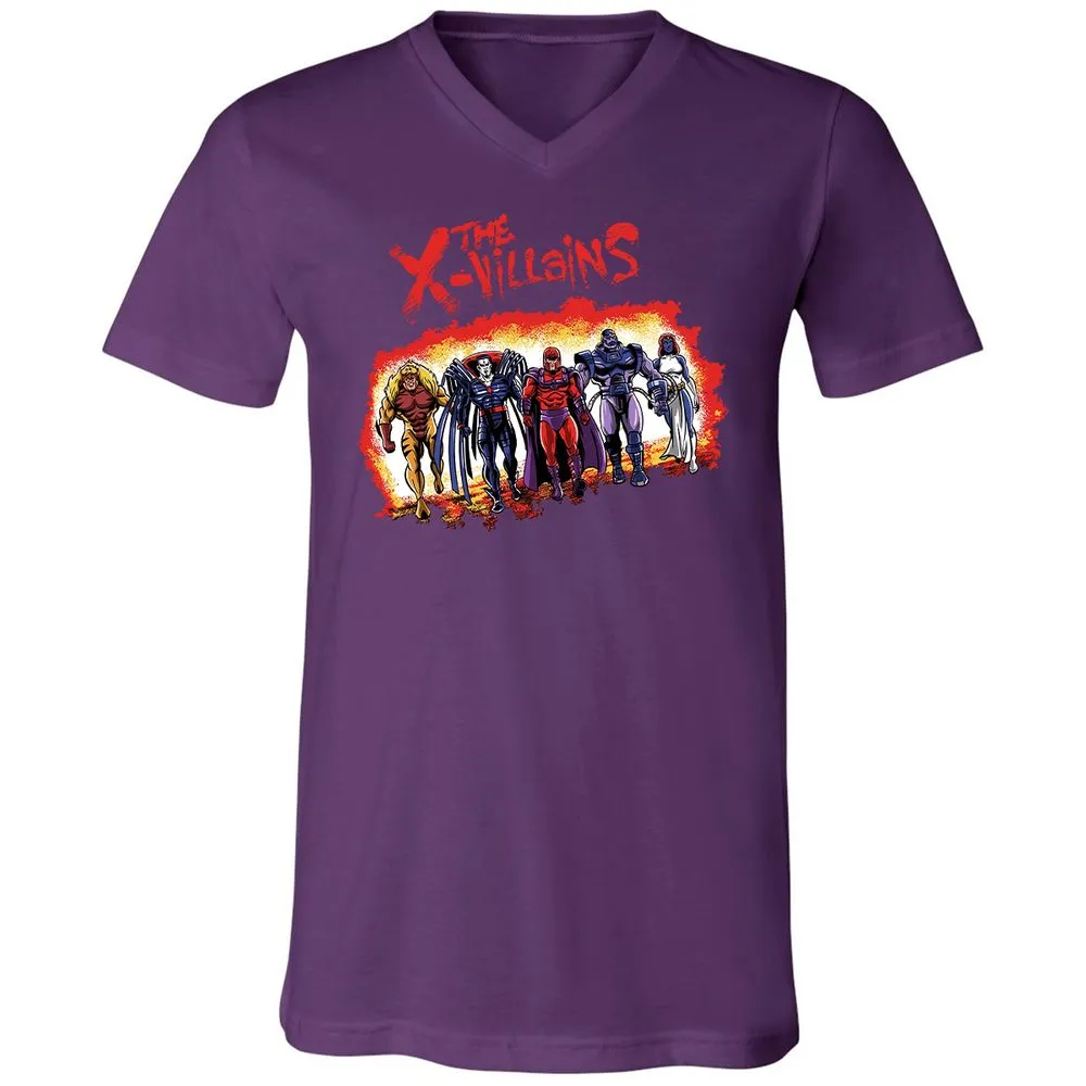 Unisex V-Neck T-Shirt - ZK1XLCWV - Team Purple - 9