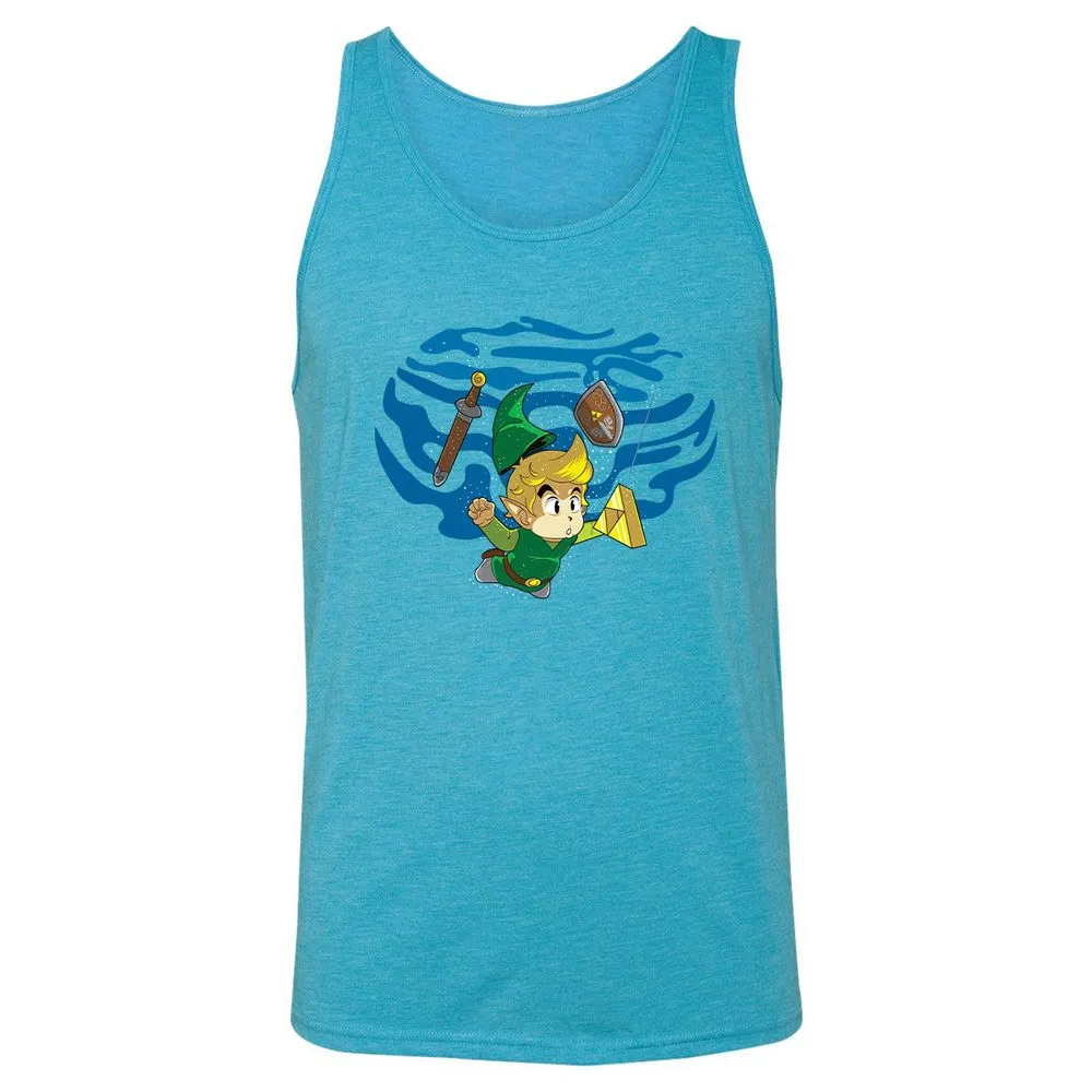 Unisex Jersey Tank - 64ZM82BU - Aqua Triblend - 3