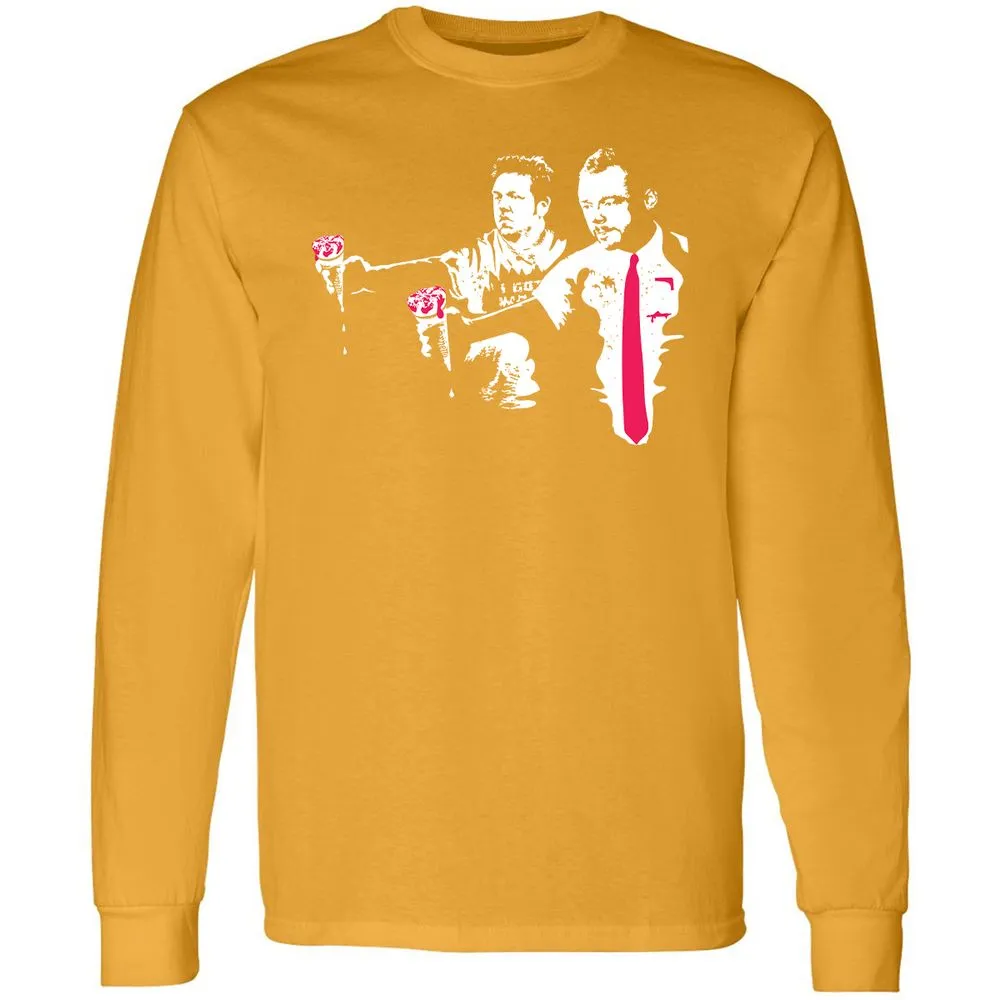 Long Sleeve T-Shirt - KSS7Y5CZ - Gold - 9