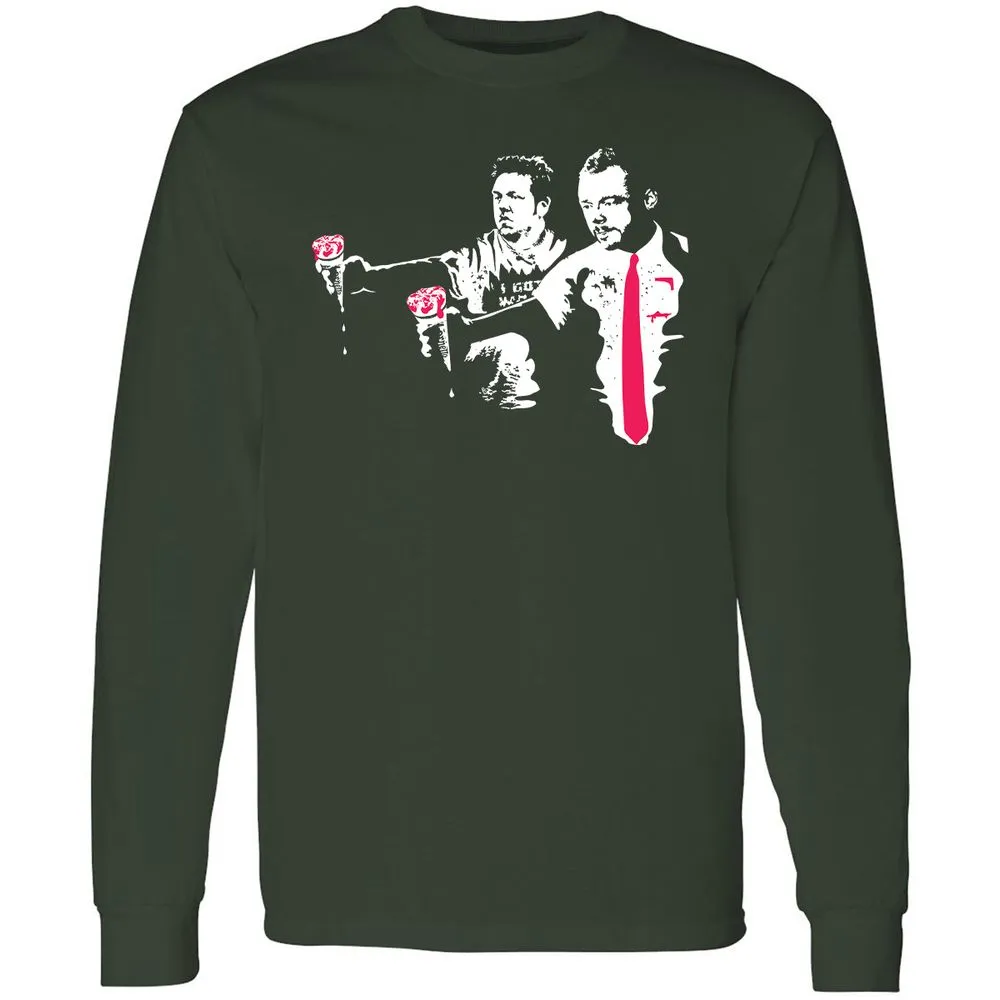 Long Sleeve T-Shirt - KSS7Y5CZ - Forest Green - 4