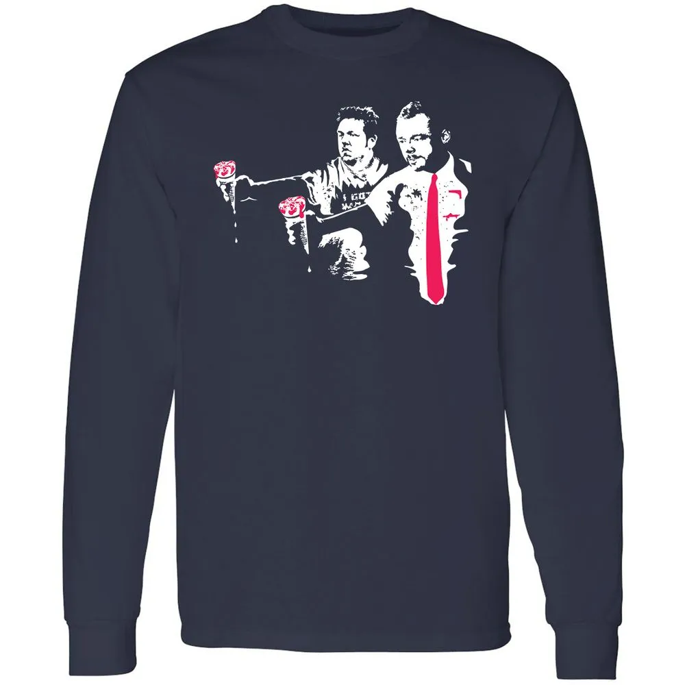 Long Sleeve T-Shirt - KSS7Y5CZ - Navy - 2
