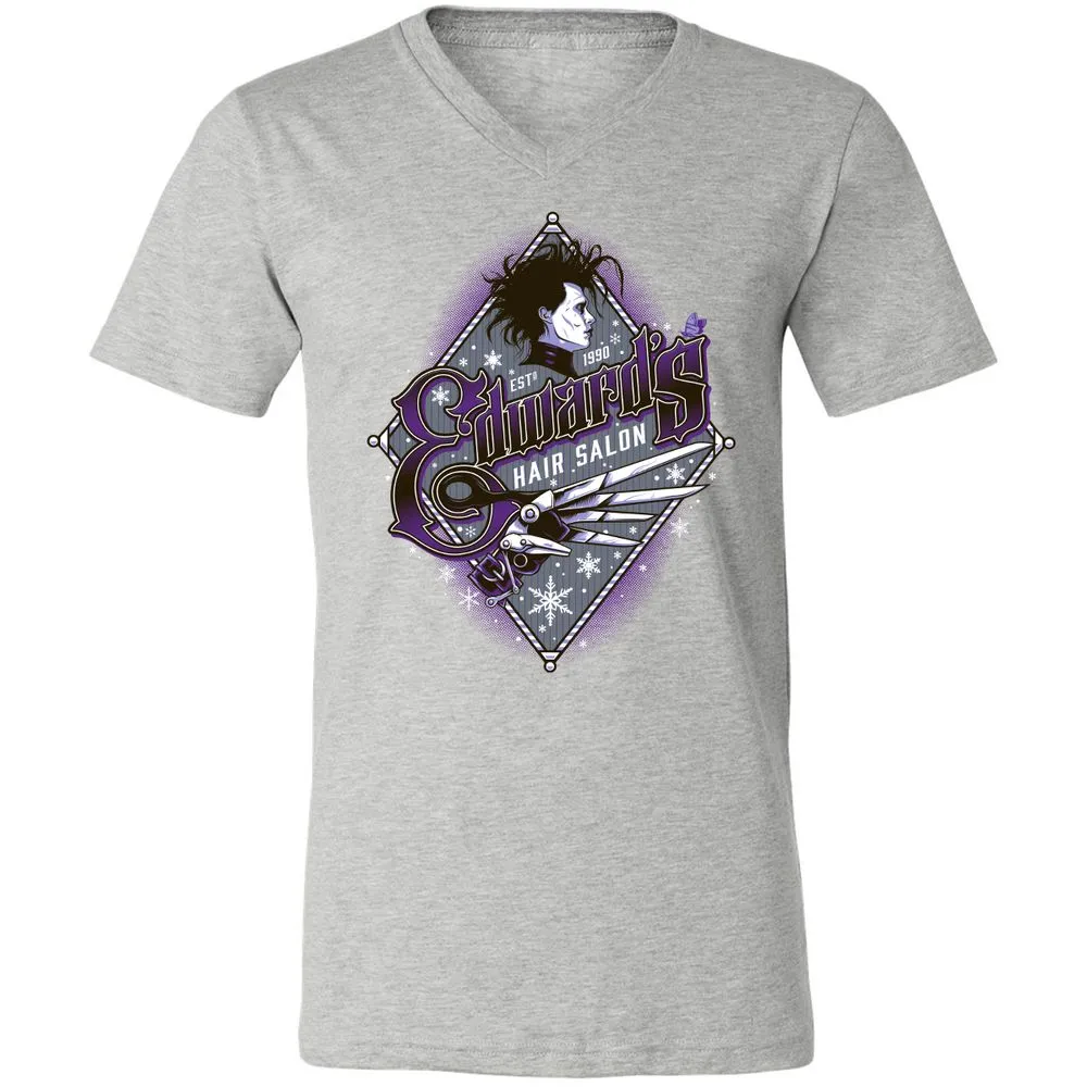 Unisex V-Neck T-Shirt - EXBDHJKM - Athletic Heather - 7