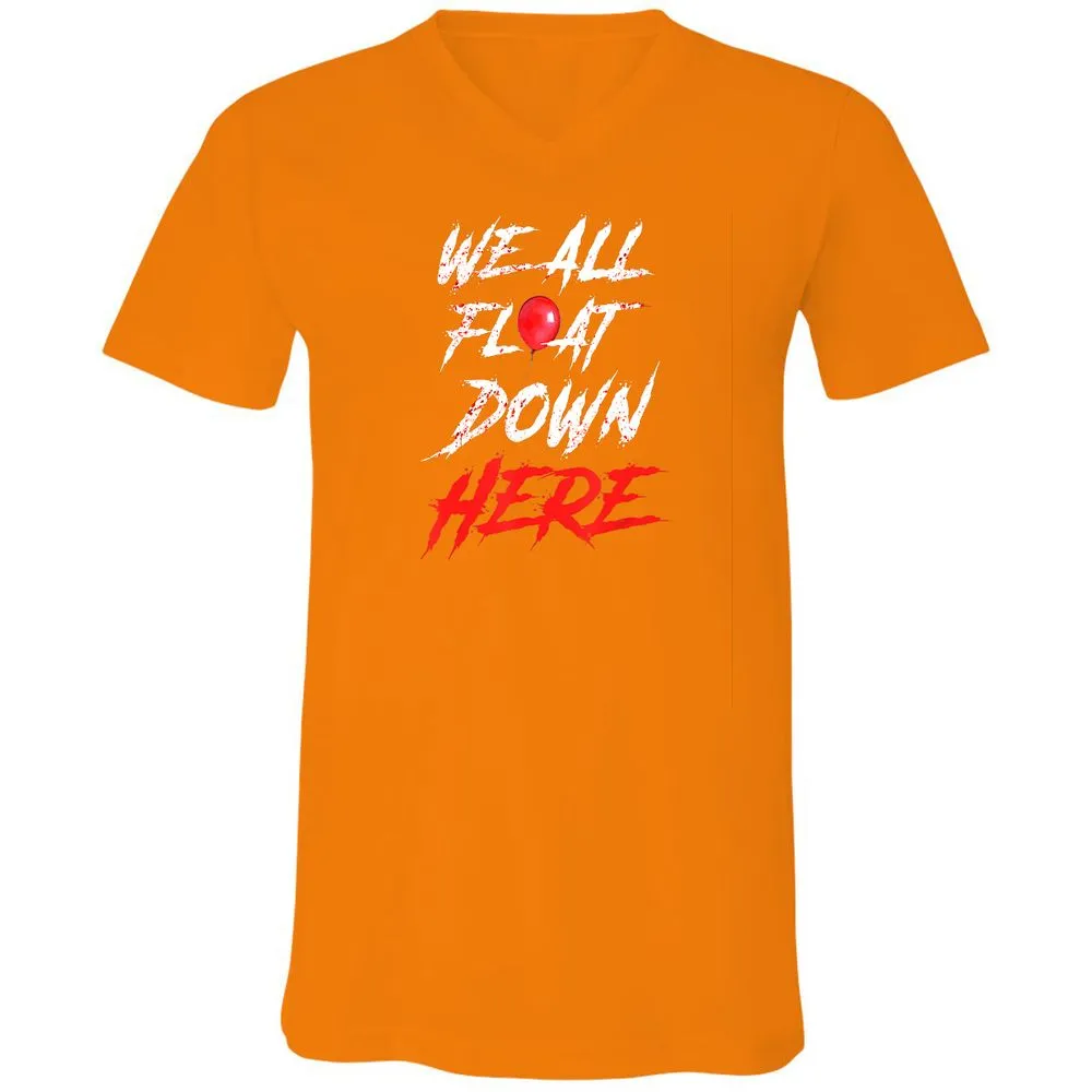 Unisex V-Neck T-Shirt - M4JK839S - Orange - 11
