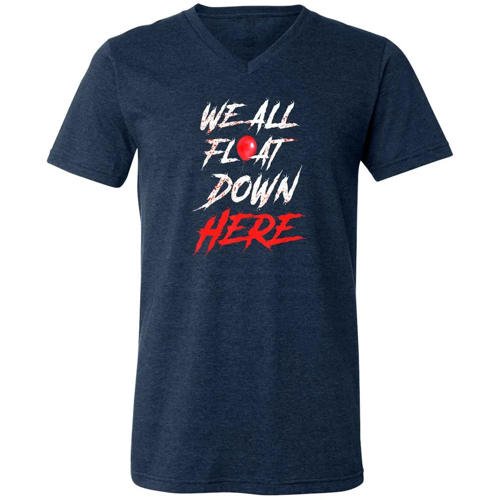 Unisex V-Neck T-Shirt - M4JK839S - Heather Navy - 15