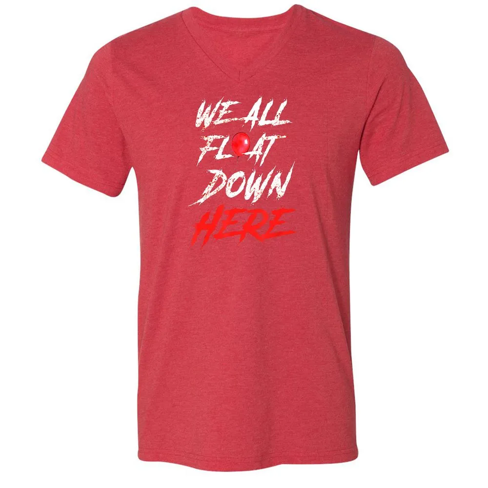 Unisex V-Neck T-Shirt - M4JK839S - Heather Red - 16