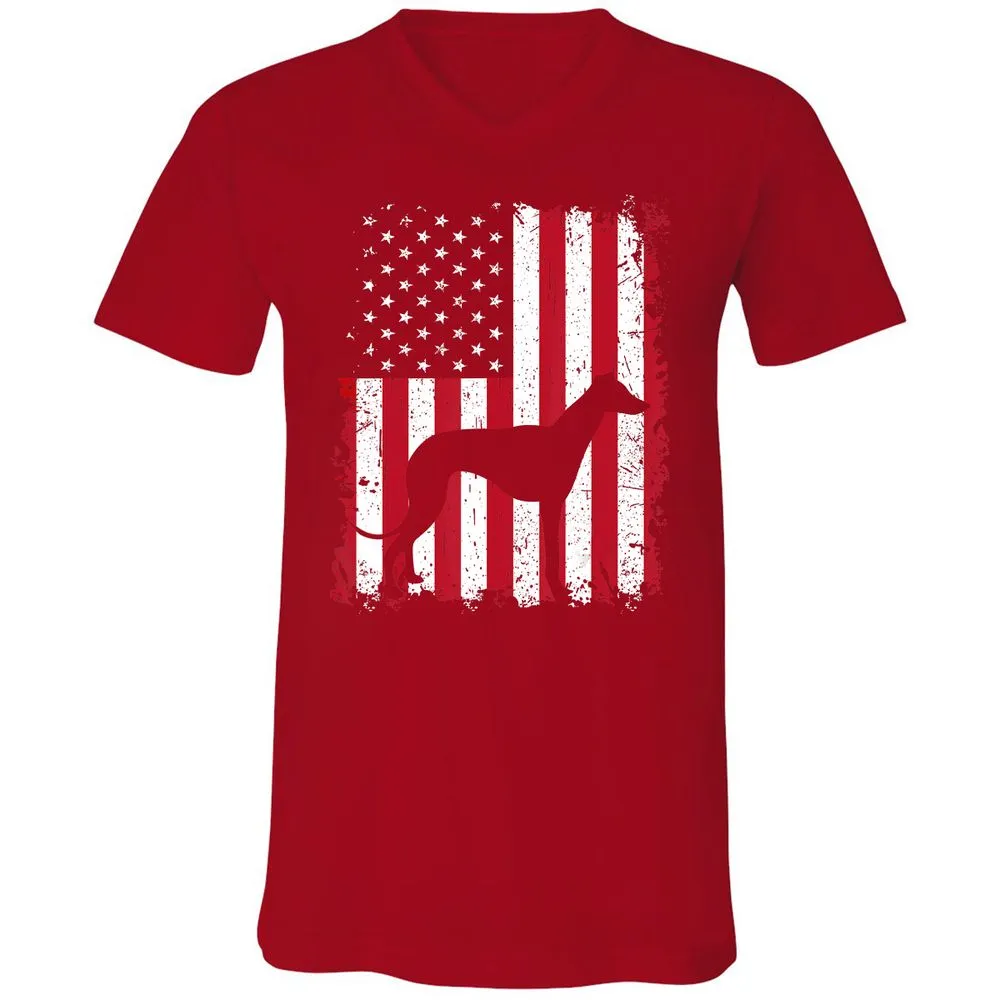 Unisex V-Neck T-Shirt - 1UV9HNRV - Red - 3
