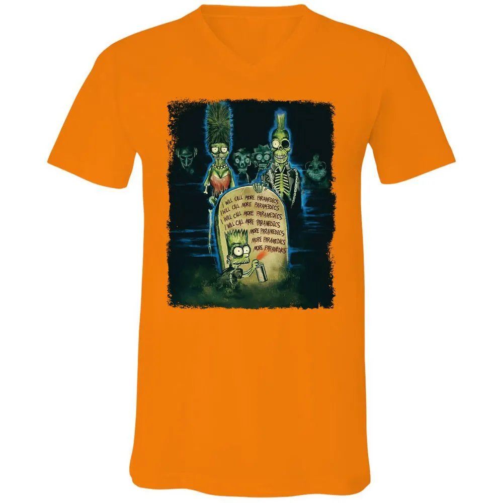 Unisex V-Neck T-Shirt - MHVZ2E15 - Orange - 11