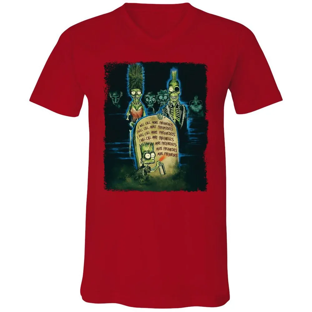 Unisex V-Neck T-Shirt - MHVZ2E15 - Red - 3