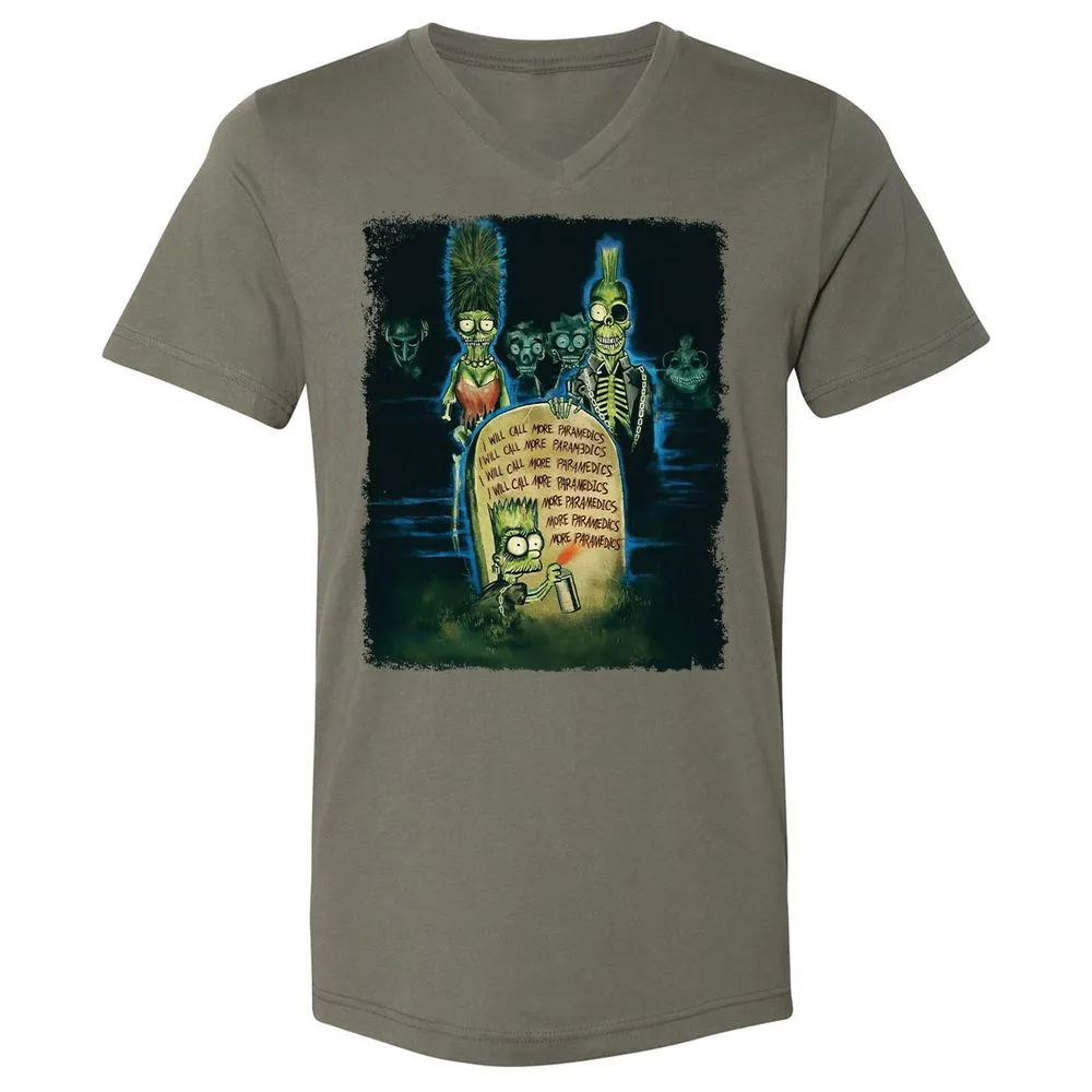 Unisex V-Neck T-Shirt - MHVZ2E15 - Military Green - 10