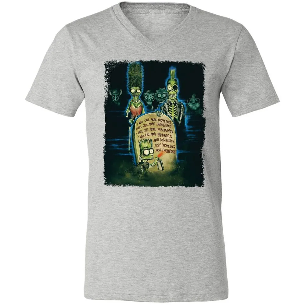 Unisex V-Neck T-Shirt - MHVZ2E15 - Athletic Heather - 7