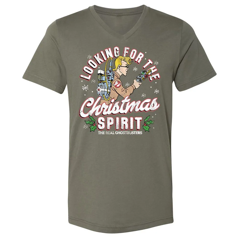 Unisex V-Neck T-Shirt - NBBQM2MS - Military Green - 10