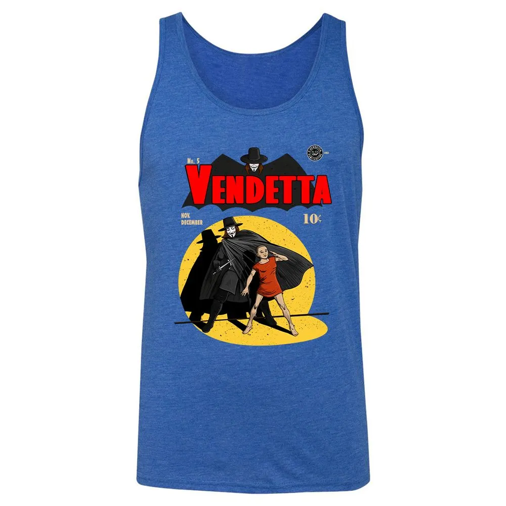 Unisex Jersey Tank - NAVY3HED - True Royal Triblend - 12