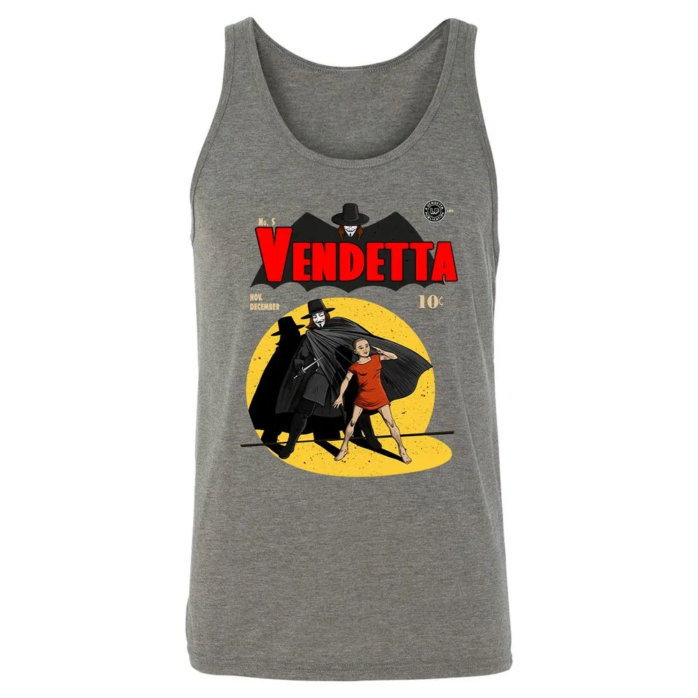 Unisex Jersey Tank - NAVY3HED - Grey Triblend - 8