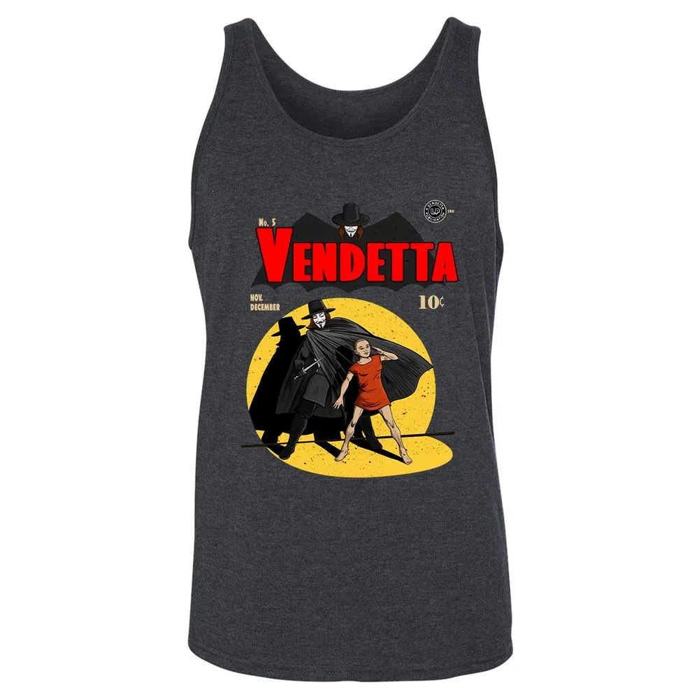 Unisex Jersey Tank - NAVY3HED - Dark Grey Heather - 6