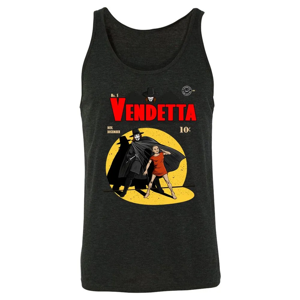 Unisex Jersey Tank - NAVY3HED - Charcoal Black Triblend - 5