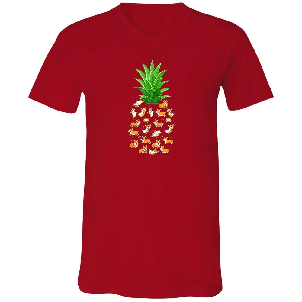 Unisex V-Neck T-Shirt - BYURW39F - Red - 3