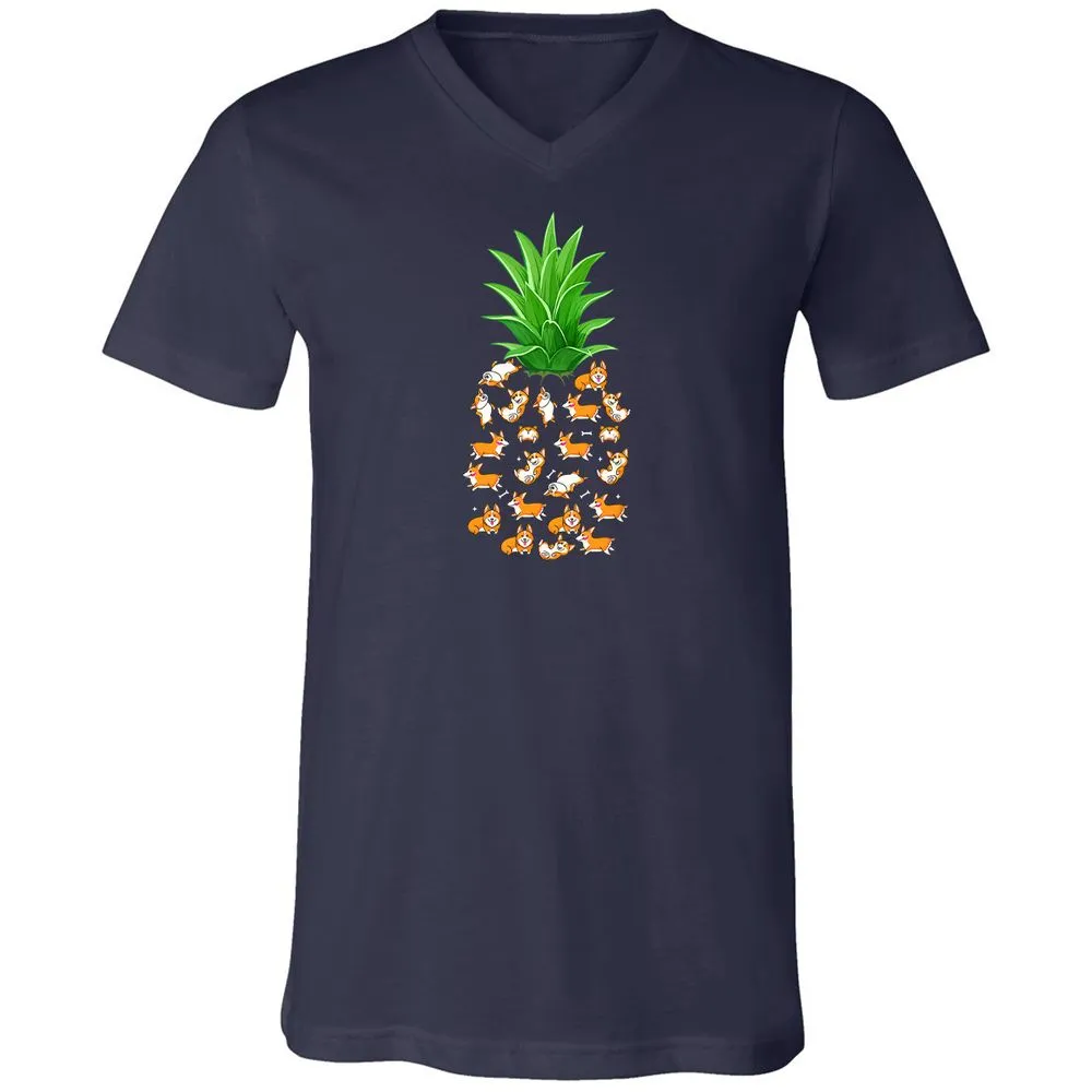 Unisex V-Neck T-Shirt - BYURW39F - Navy - 2