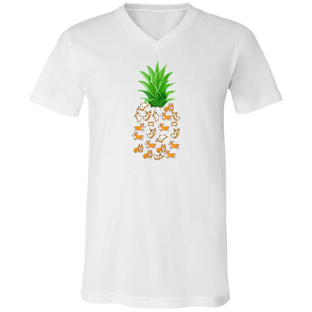 Unisex V-Neck T-Shirt - BYURW39F - White - 5