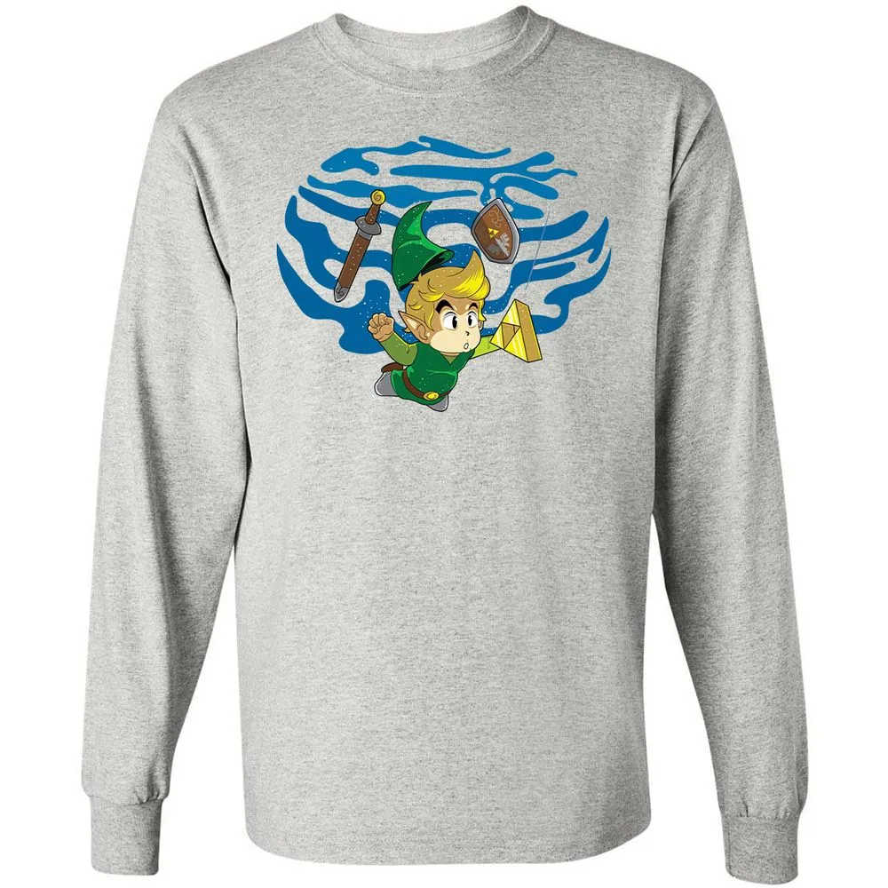 Long Sleeve T-Shirt - D3DEZA33 - Ash - 7