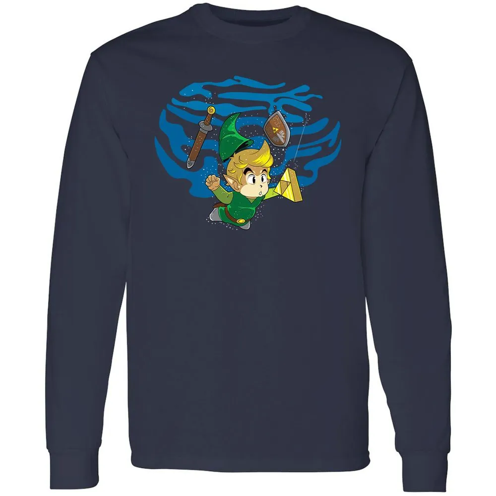 Long Sleeve T-Shirt - D3DEZA33 - Navy - 2