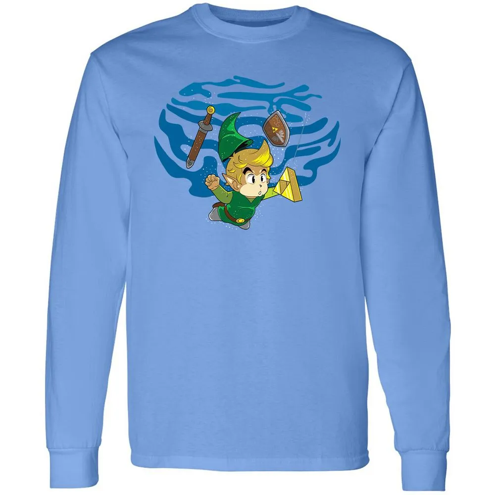 Long Sleeve T-Shirt - D3DEZA33 - Carolina Blue - 12