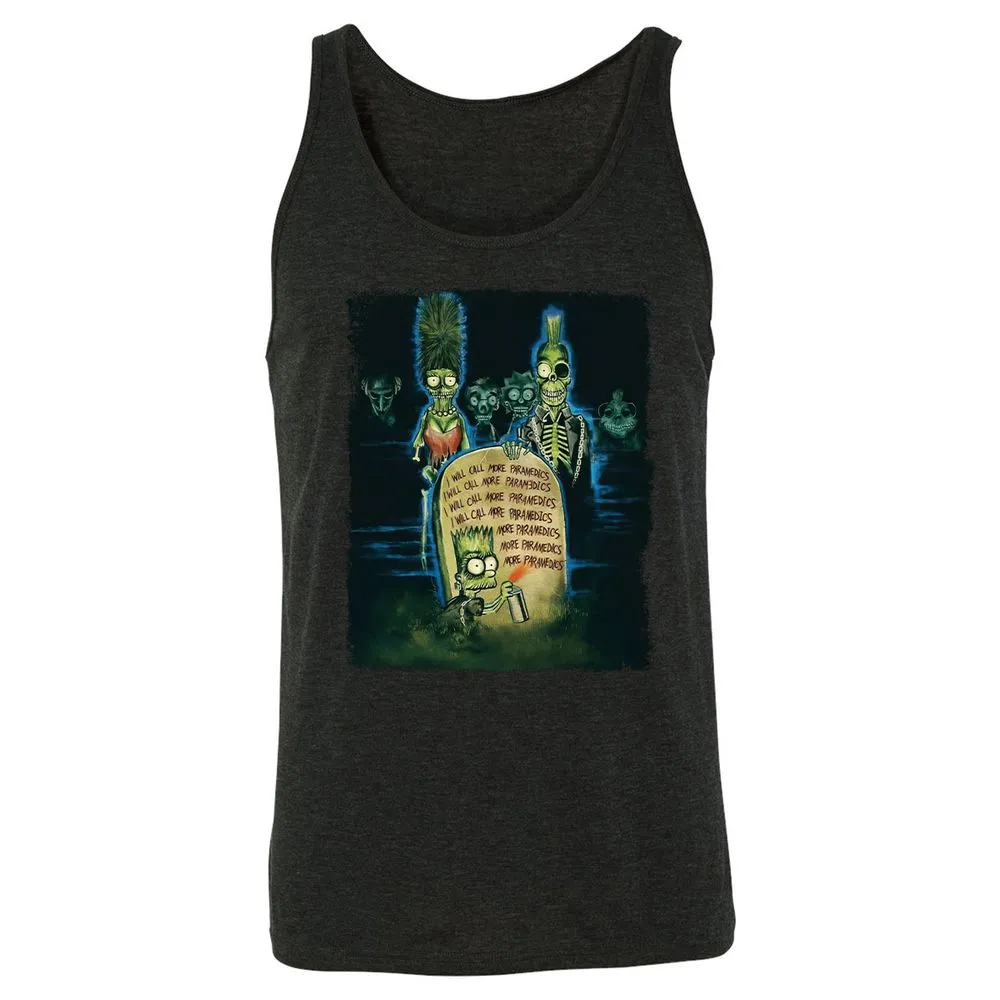 Unisex Jersey Tank - 4VD4MBH1 - Charcoal Black Triblend - 5