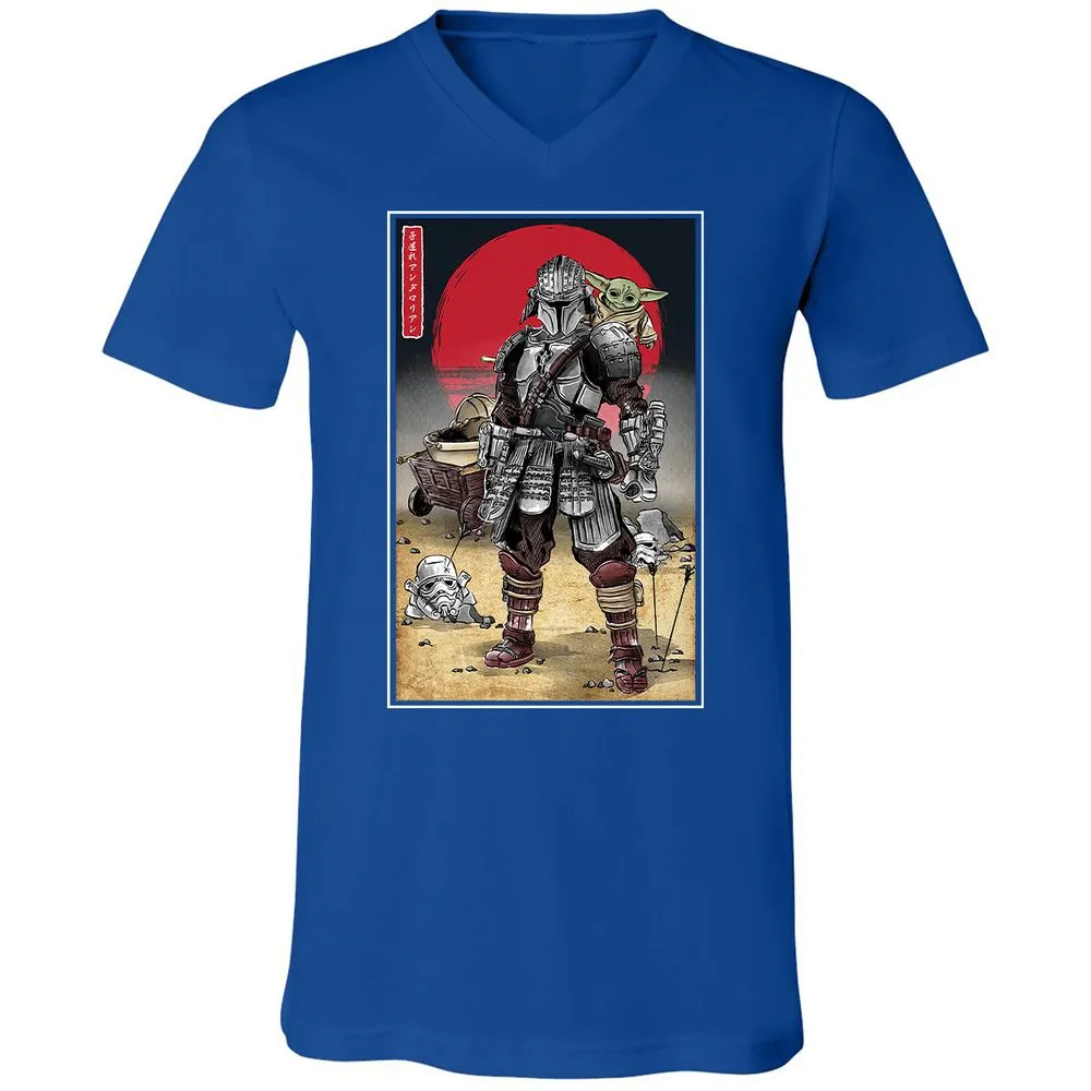 Unisex V-Neck T-Shirt - KEJKCCFN - True Royal - 4