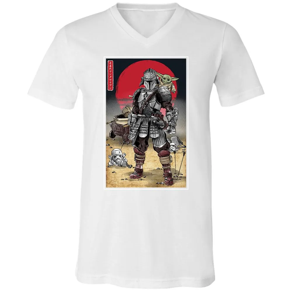 Unisex V-Neck T-Shirt - KEJKCCFN - White - 5