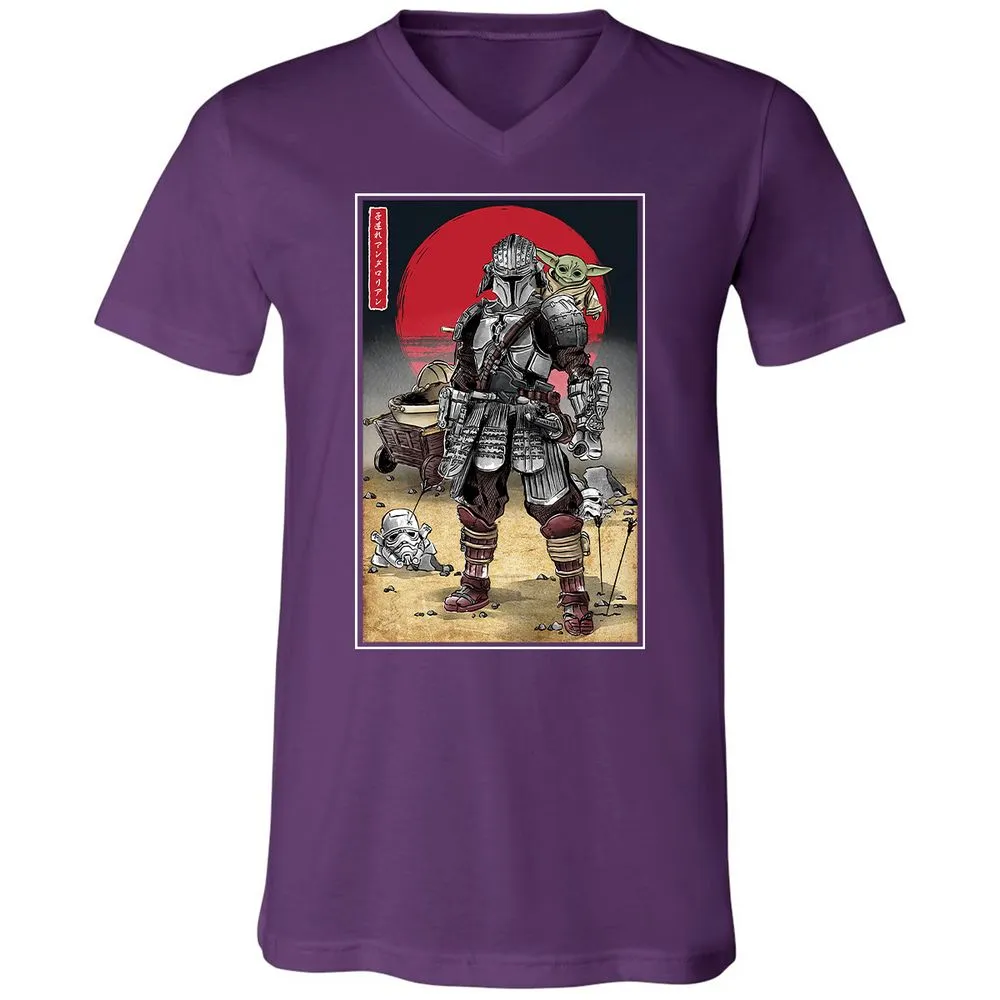 Unisex V-Neck T-Shirt - KEJKCCFN - Team Purple - 9