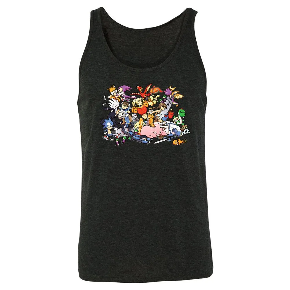 Unisex Jersey Tank - Y4UBG248 - Charcoal Black Triblend - 5