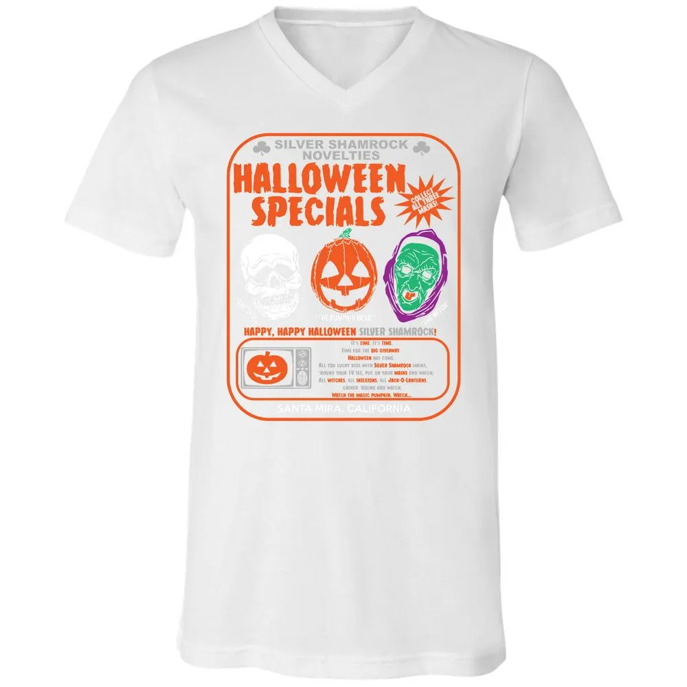 Unisex V-Neck T-Shirt - QNWA1567 - White - 5
