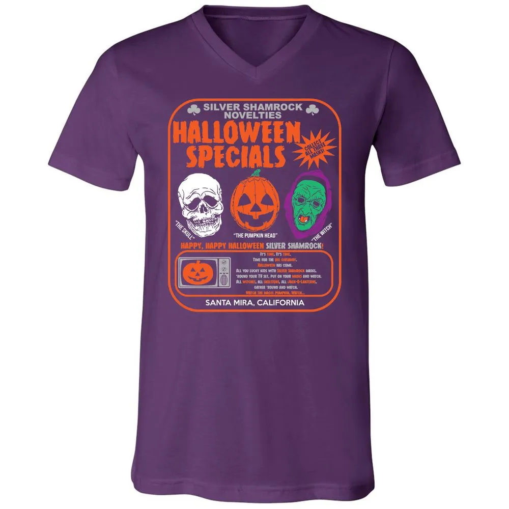Unisex V-Neck T-Shirt - QNWA1567 - Team Purple - 9