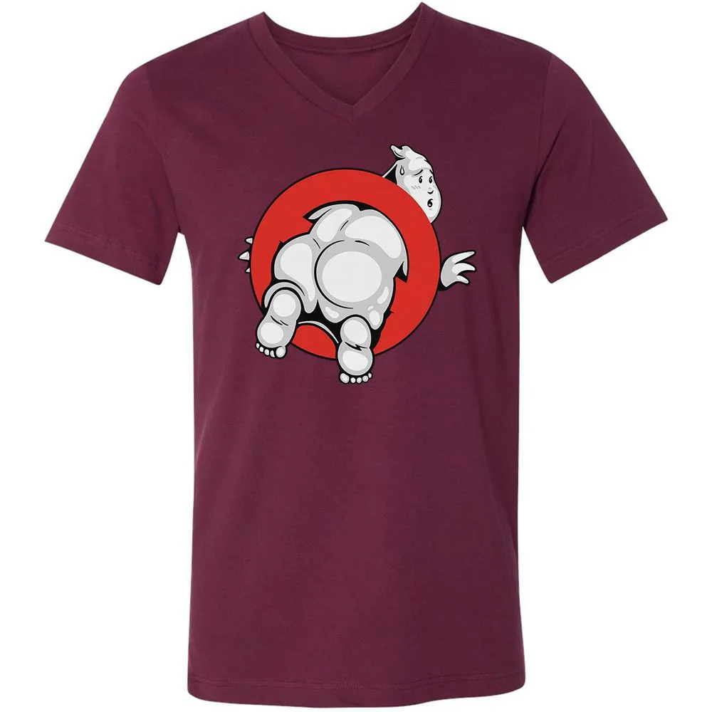 Unisex V-Neck T-Shirt - S8EUNX6Z - Maroon - 6