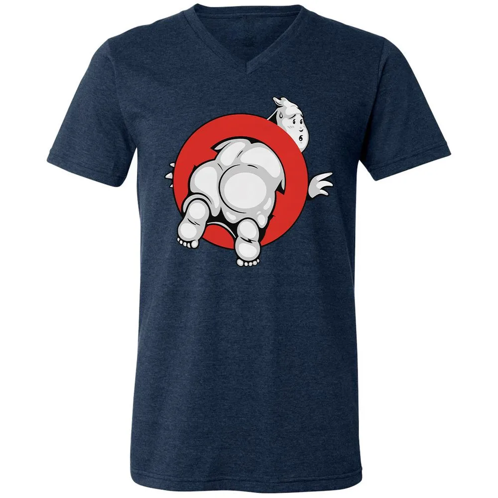 Unisex V-Neck T-Shirt - S8EUNX6Z - Heather Navy - 15