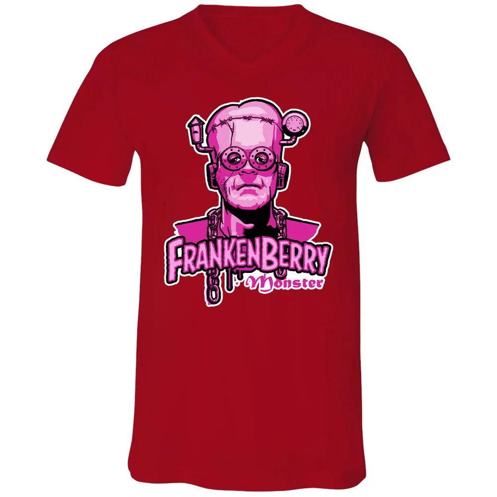 Unisex V-Neck T-Shirt - A2XKBMDN - Red - 3