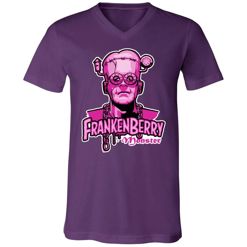 Unisex V-Neck T-Shirt - A2XKBMDN - Team Purple - 9