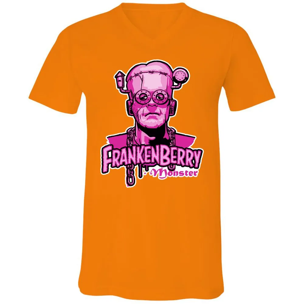 Unisex V-Neck T-Shirt - A2XKBMDN - Orange - 11