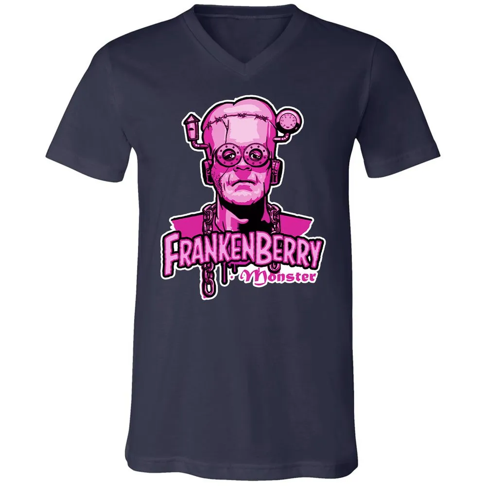 Unisex V-Neck T-Shirt - A2XKBMDN - Navy - 2