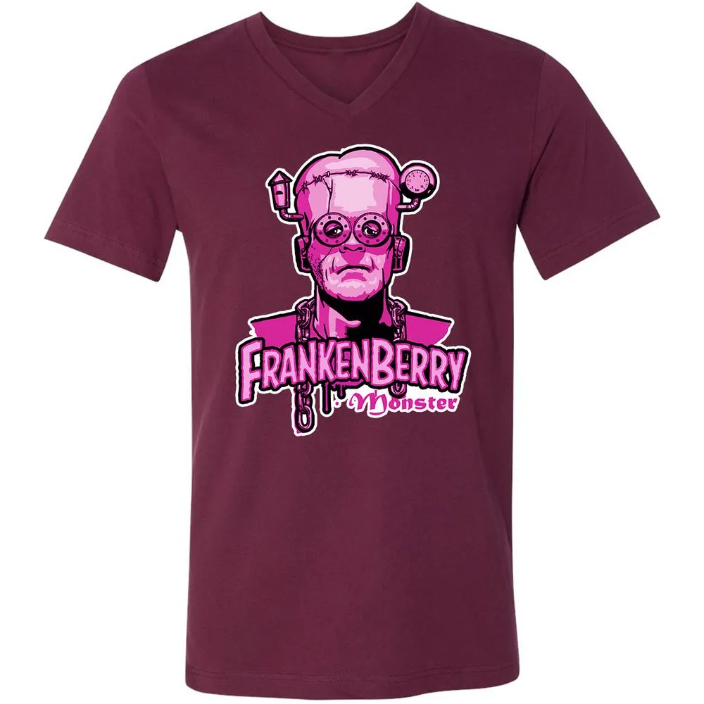 Unisex V-Neck T-Shirt - A2XKBMDN - Maroon - 6