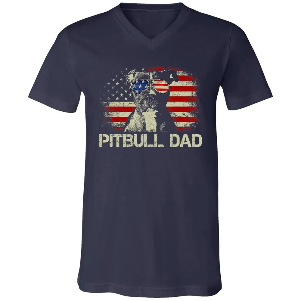 Unisex V-Neck T-Shirt - CQ5NXM5K - Navy - 2