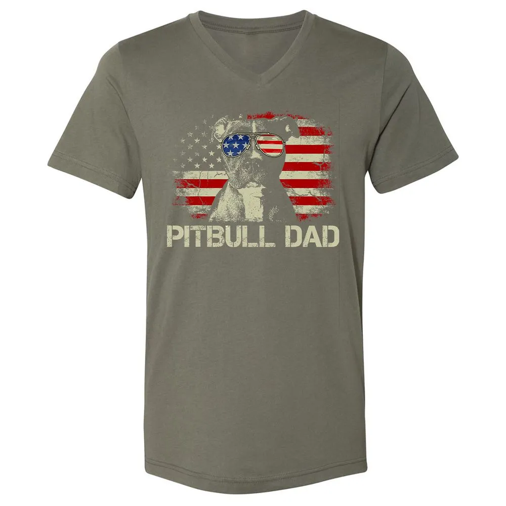 Unisex V-Neck T-Shirt - CQ5NXM5K - Military Green - 10
